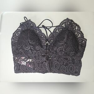 PINK Victoria Secret Black Lace Bralette in Medium New with Tags!!